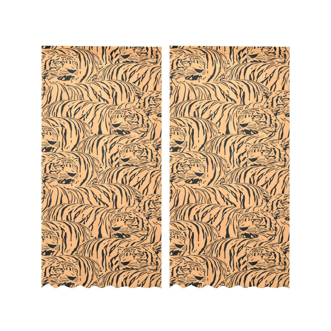Bengal tigers pattern Gauze Curtain