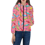 Colorful wrapped candy pattern Women's Padded Hooded Jacket