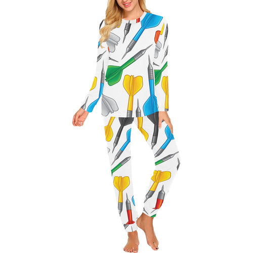 Darts Pattern Print Design 03 Women's All Over Print Pajama Set