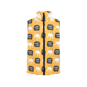 Bull Terrier Pattern Print Design 03 Men's Padded Vest
