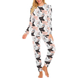 Pig Pattern Print Design 05 Women's All Over Print Pajama Set