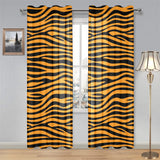 Bengal tigers skin print pattern background Gauze Curtain