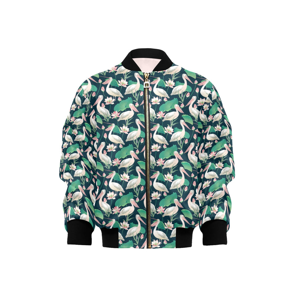 Pelican Pattern Print Design 03 Kids' Boys' Girls' Bomber Jacket