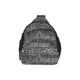 Handwritten cheese pattern All Over Print Chest Bag