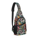 Colorful snake plant pattern All Over Print Chest Bag