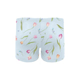 Watercolor Tulips pattern Men's Swimming Trunks