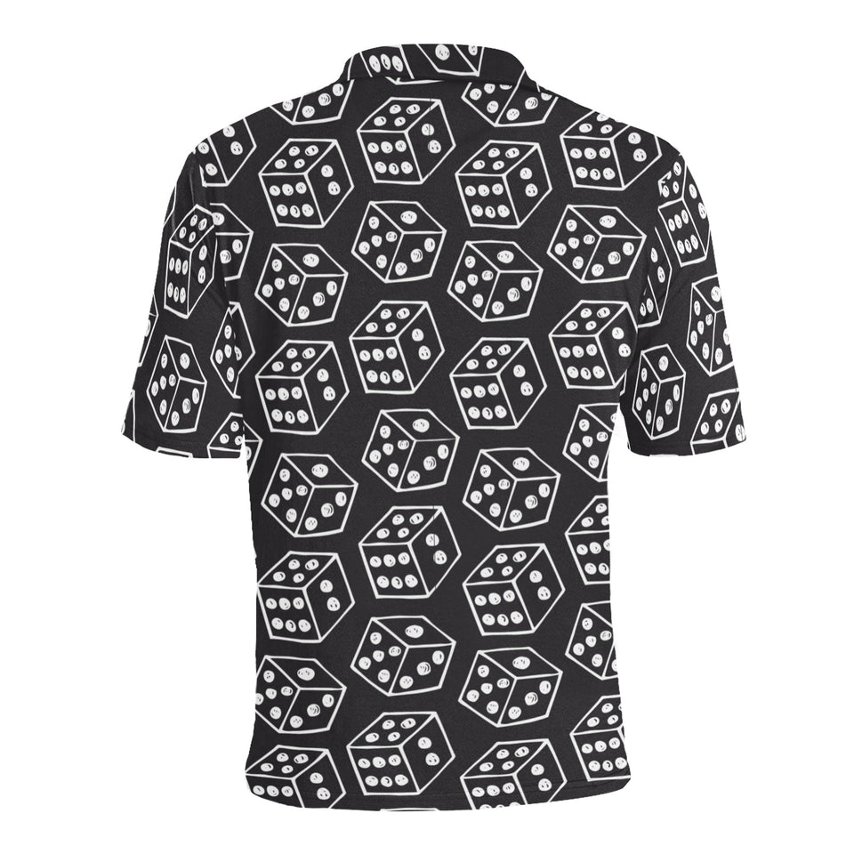 Dice Pattern Print Design 01 Men's All Over Print Polo Shirt
