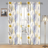 Lavender modern pattern blackground Gauze Curtain