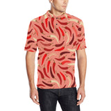 Beautiful Chili peppers pattern Men's All Over Print Polo Shirt