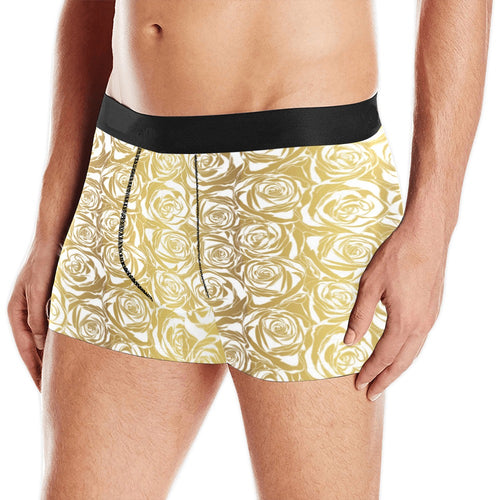 Rose Pattern Print Design 05 Men's All Over Print Boxer Briefs Men's Underwear