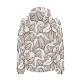 Stingray Pattern Print Design 05 Men's Padded Hooded Jacket