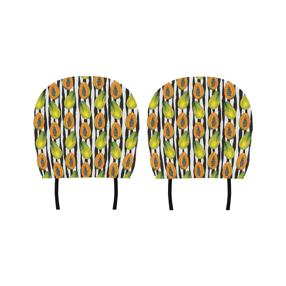 papaya design pattern Car Headrest Cover