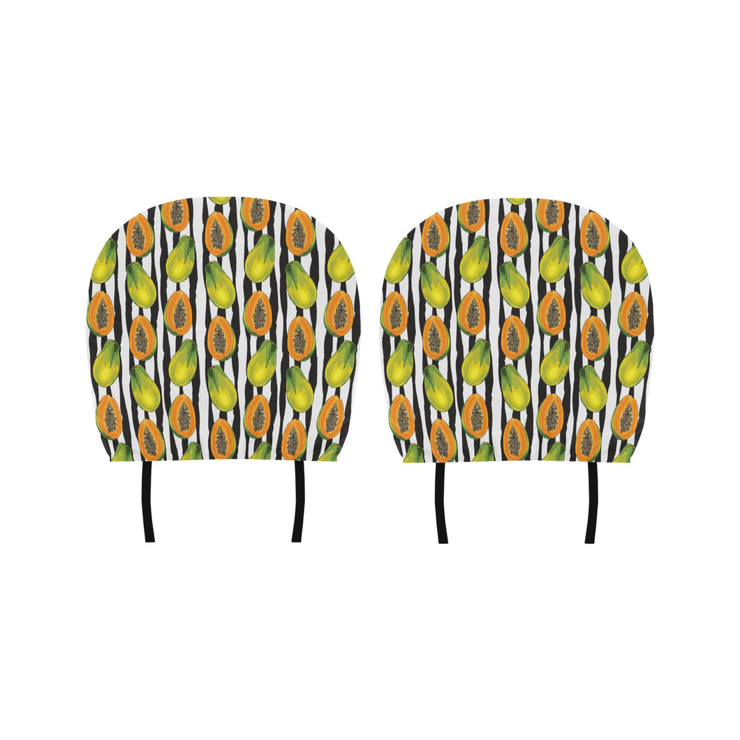 papaya design pattern Car Headrest Cover