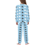 Stingray Pattern Print Design 03 Kids' Boys' Girls' All Over Print Pajama Set