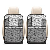 Greyhound Pattern Print Design 01 Car Seat Back Organizer