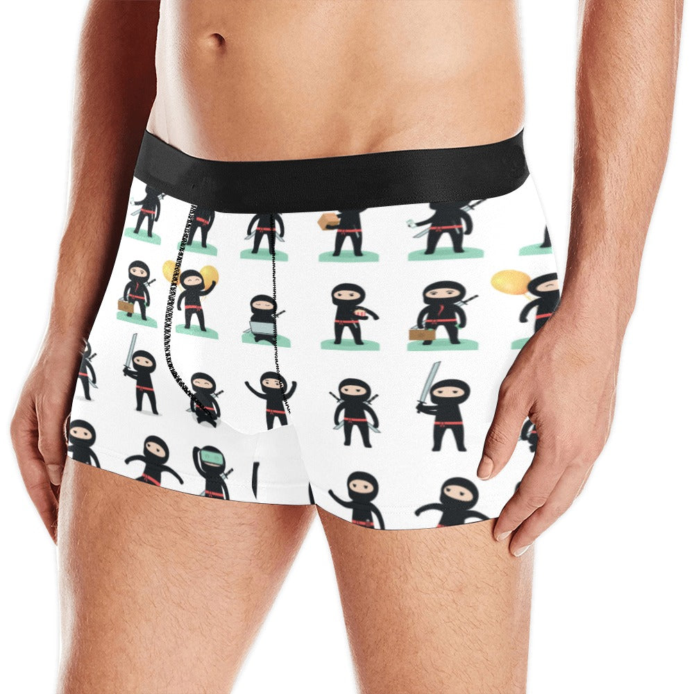 Cute ninja katana sword pattern Men's All Over Print Boxer Briefs Men's Underwear