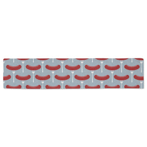 Sausage Pattern Print Design 02 Table Runner