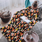 Goldfish Pattern Print Design 03 Blanket Robe with Sleeves