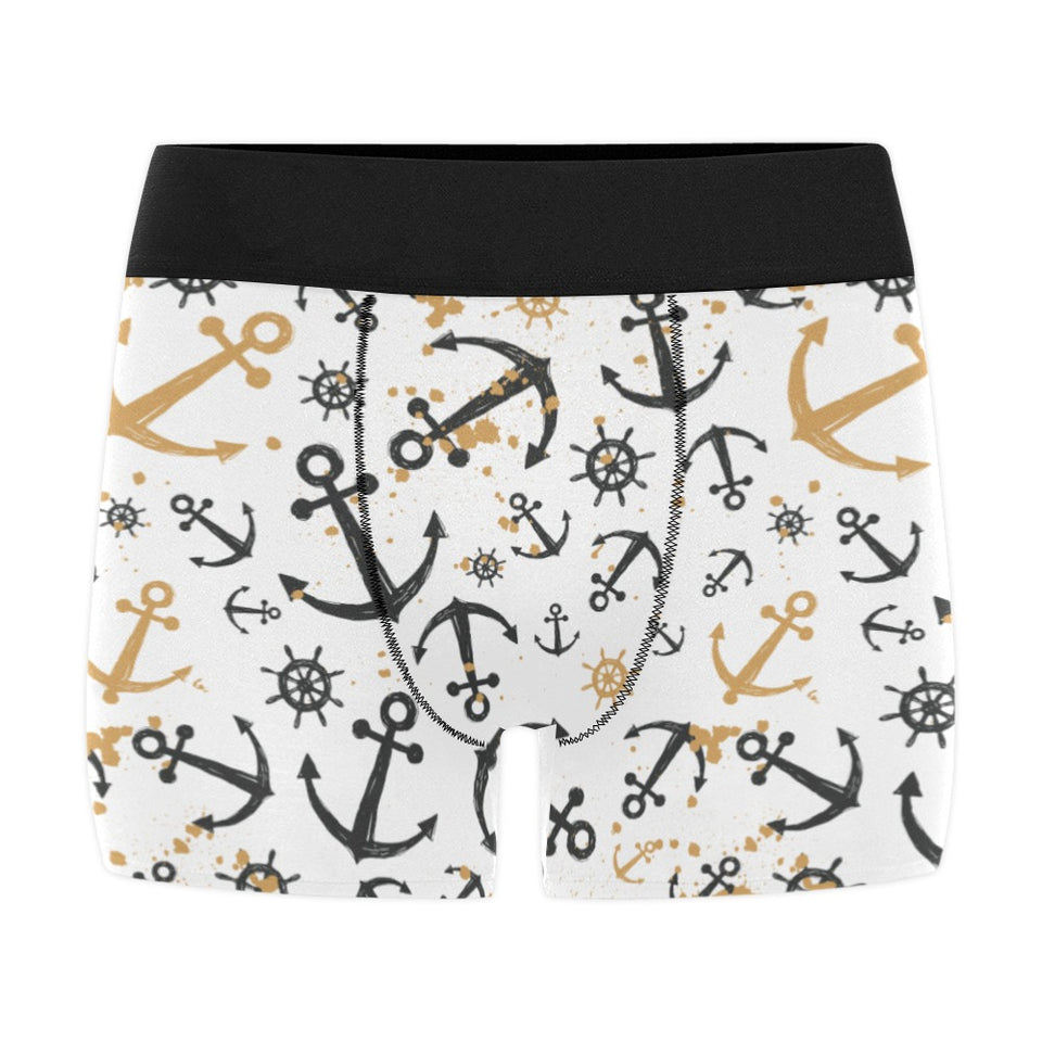 Anchors Rudders pattern Men's All Over Print Boxer Briefs Men's Underwear