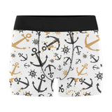 Anchors Rudders pattern Men's All Over Print Boxer Briefs Men's Underwear