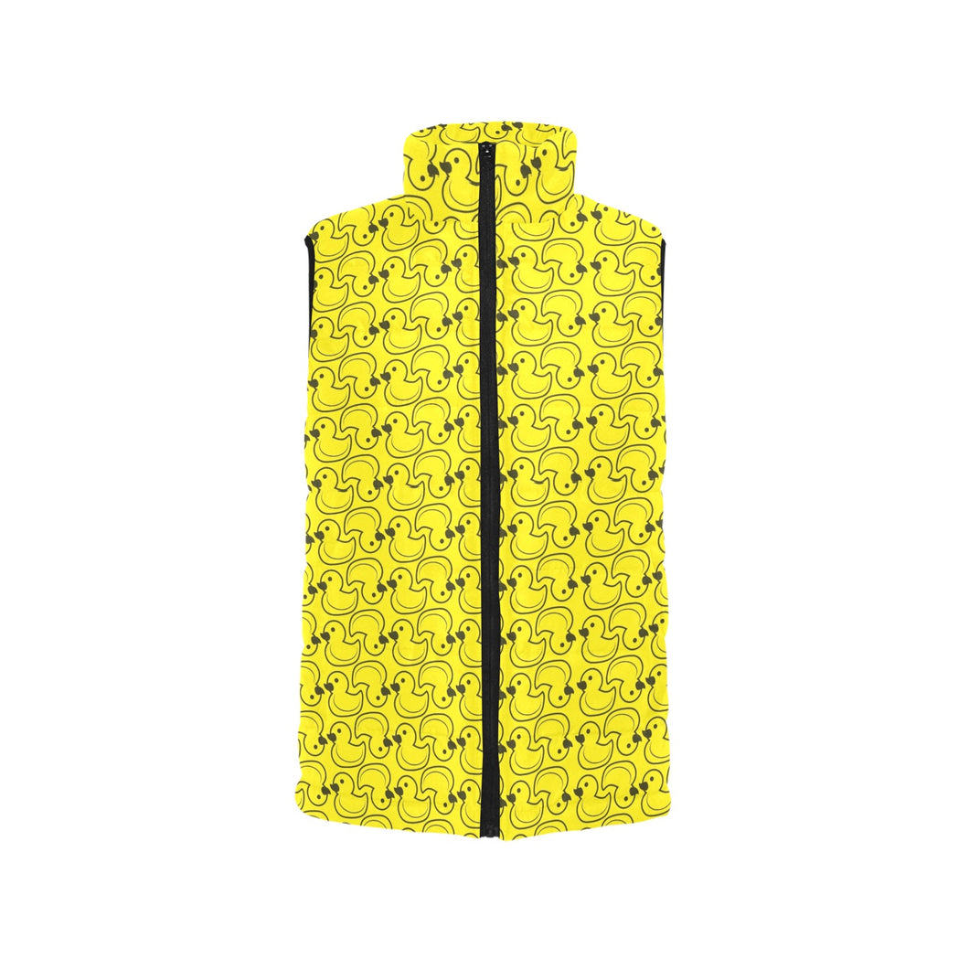 Duck Pattern Print Design 02 Men's Padded Vest