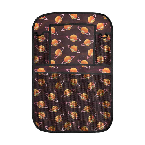 Hamburger Pattern Print Design 05 Car Seat Back Organizer