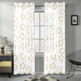 Bread Toast Pattern Print Design 01 Gauze Curtain