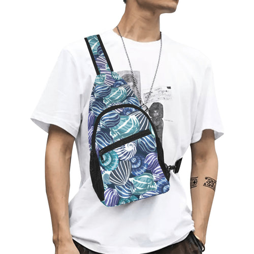 Shell design pattern All Over Print Chest Bag