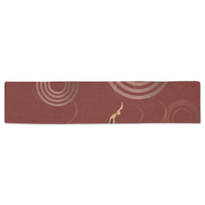 Koi Fish Carp Fish red background Table Runner