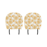 hand drawn orange fruit pattern Car Headrest Cover