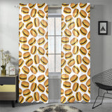 Hamburger Pattern Print Design 03 Gauze Curtain
