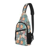 Gear Pattern Print Design 05 All Over Print Chest Bag