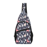 Deers Winter Christmas pattern All Over Print Chest Bag