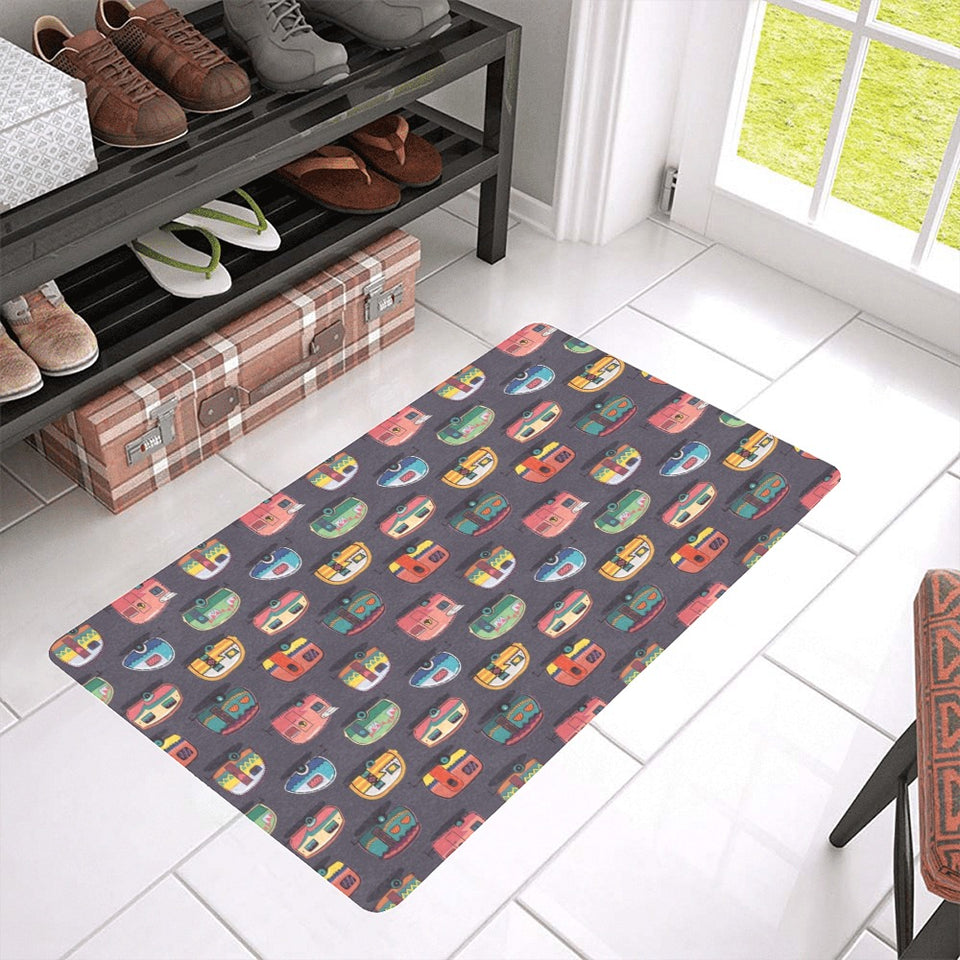 Camper Van Pattern Print Design 02 Doormat