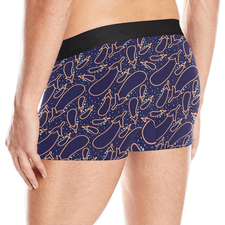Eggplant Pattern Print Design 04 Men's All Over Print Boxer Briefs Men's Underwear