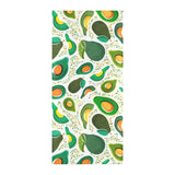Avocado design pattern Beach Towel