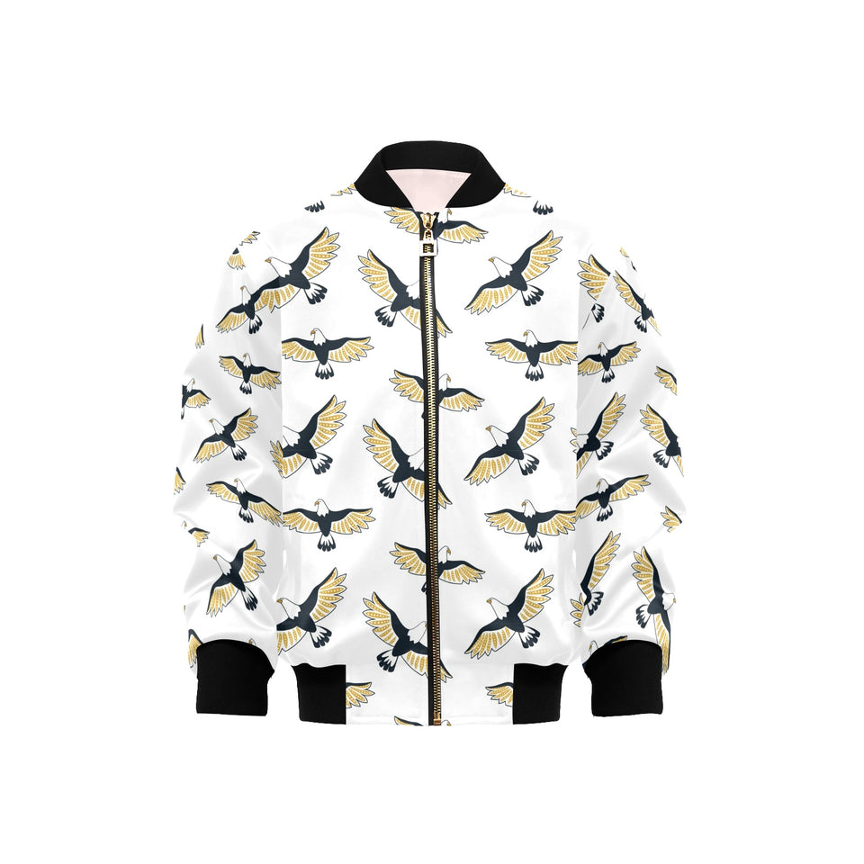 Eagle Pattern Print Design 03 Kids' Boys' Girls' Bomber Jacket