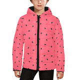 watermelon texture background Kids' Boys' Girls' Padded Hooded Jacket