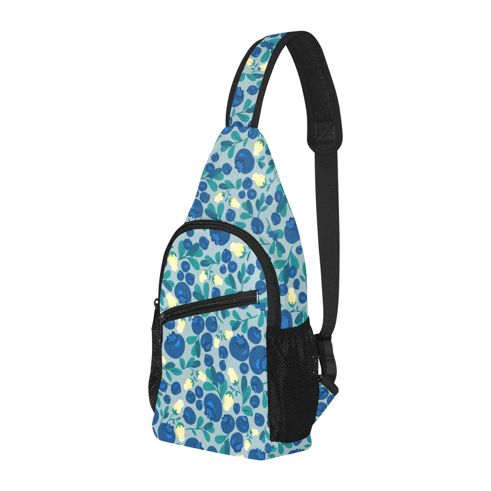blueberry design pattern All Over Print Chest Bag