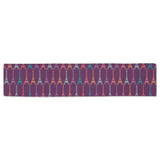 Eiffel Tower Pattern Print Design 05 Table Runner