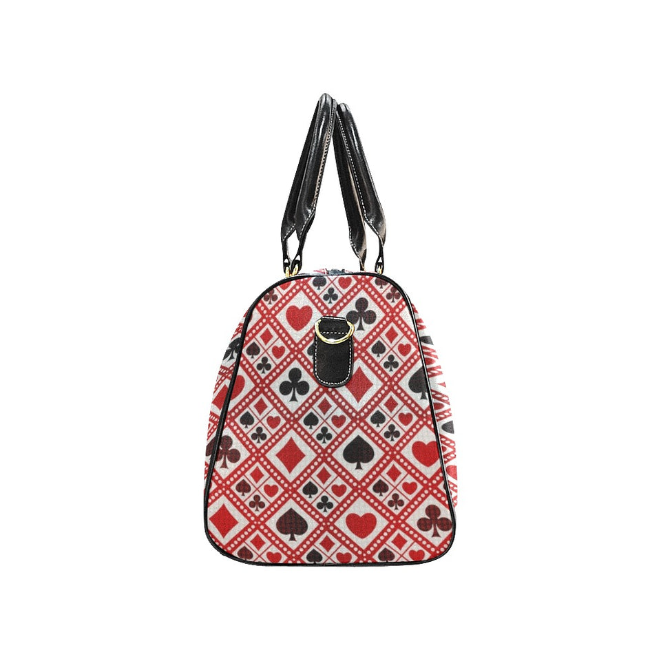Casino Cards Suits Pattern Print Design 03 Travel Bag