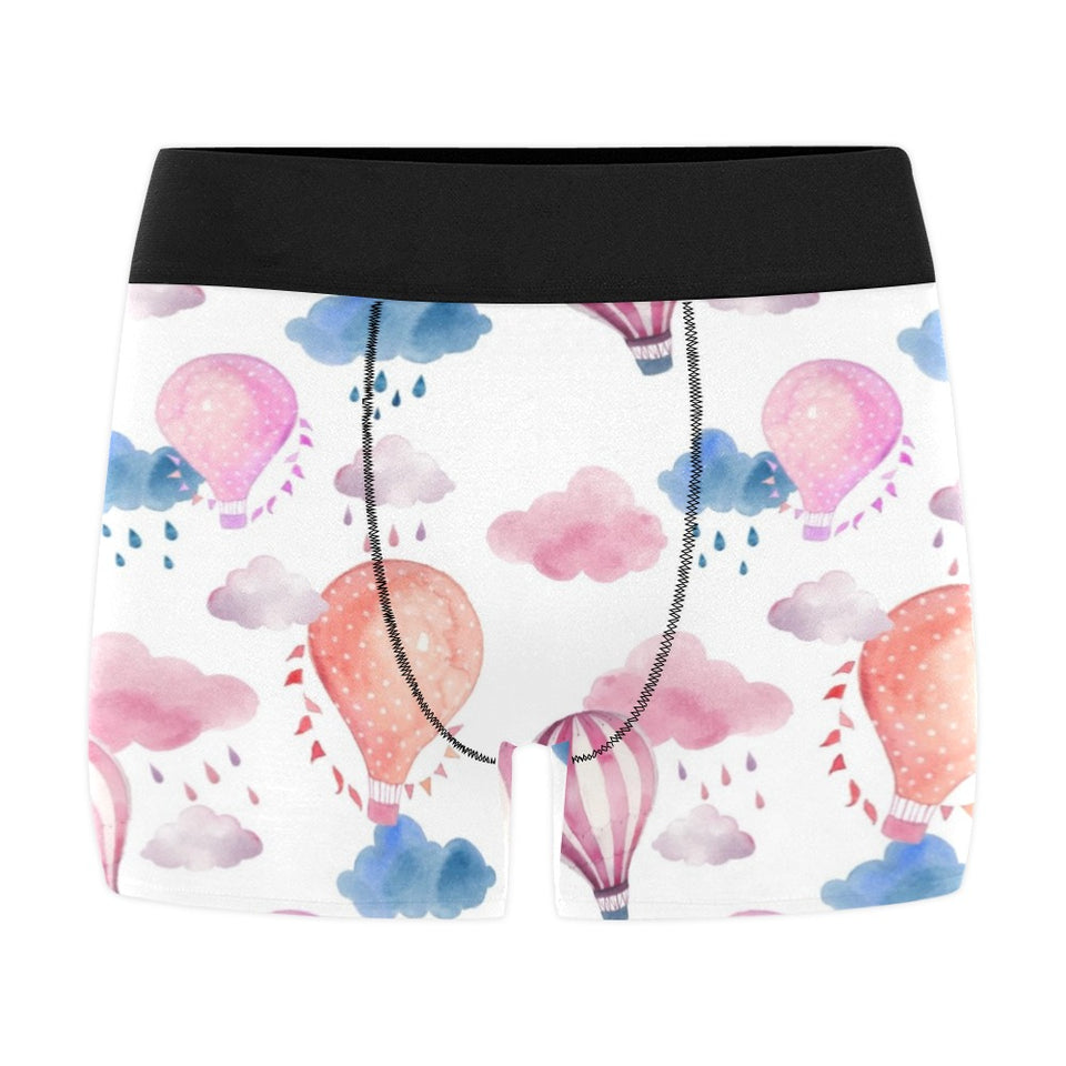 Watercolor air balloon cloud pattern Men's All Over Print Boxer Briefs Men's Underwear