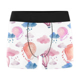Watercolor air balloon cloud pattern Men's All Over Print Boxer Briefs Men's Underwear