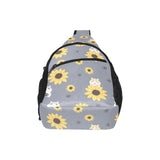Cute hamster sunflower pattern background All Over Print Chest Bag