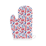 British Pattern Print Design 01 Heat Resistant Oven Mitts