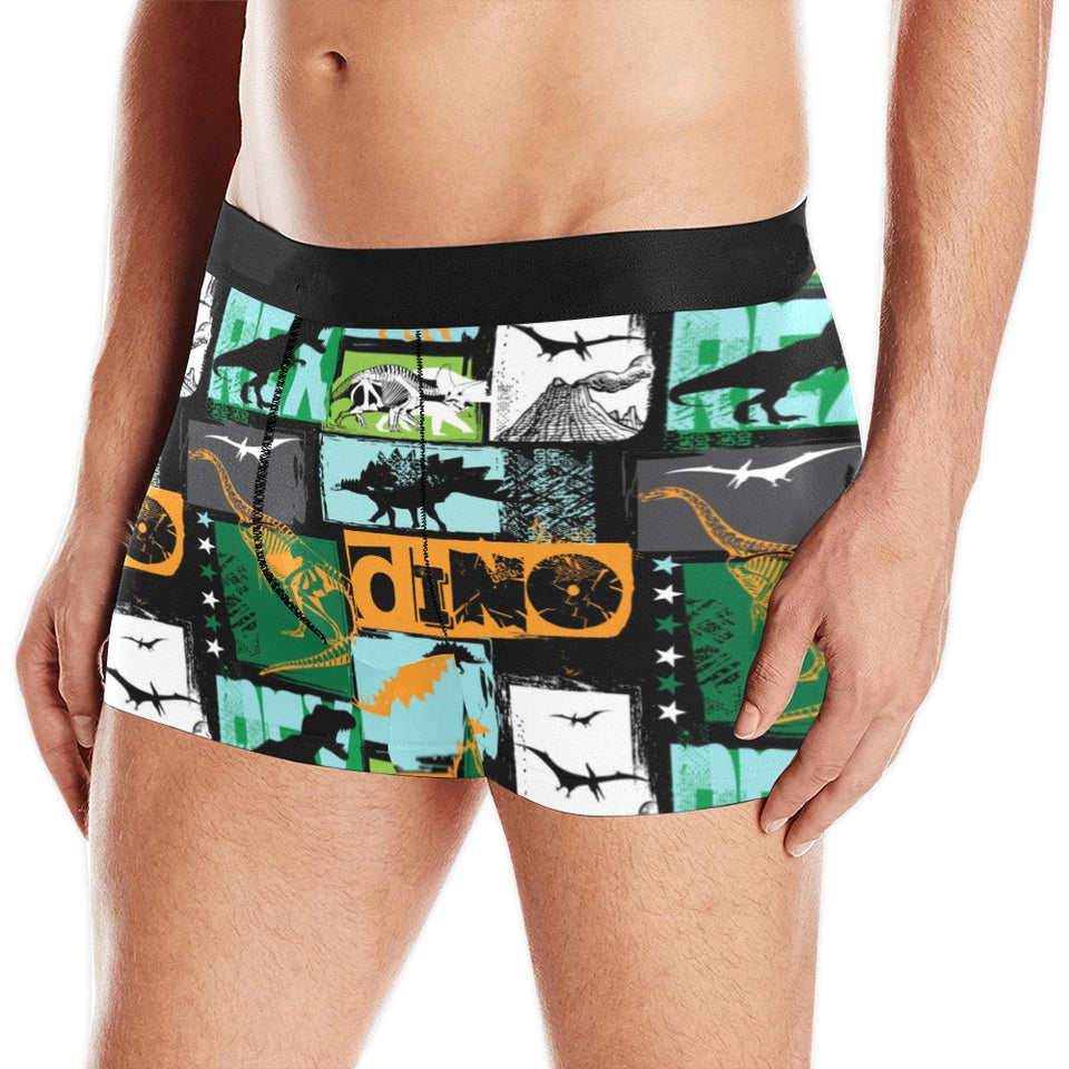 dinosaurs print pattern Men's All Over Print Boxer Briefs Men's Underwear