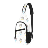 Cute Siberian Husky pattern All Over Print Chest Bag