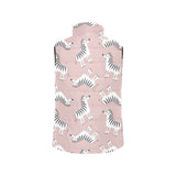 Cute zebra pattern Women's Padded Vest