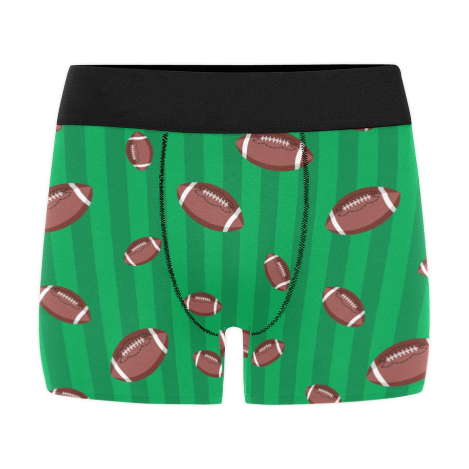 American football ball field background Men's All Over Print Boxer Briefs Men's Underwear