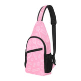 Sweet candy pink background All Over Print Chest Bag